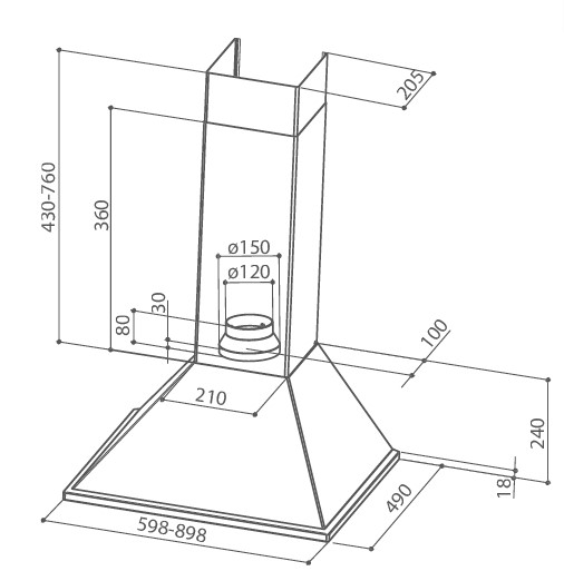 SYNTHESIS Faber Chimney Hood