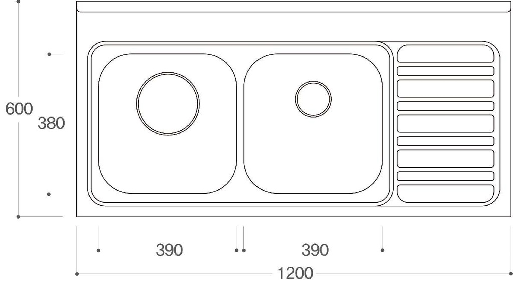 HLSD1200 Stainless Steel Korean Lay-on