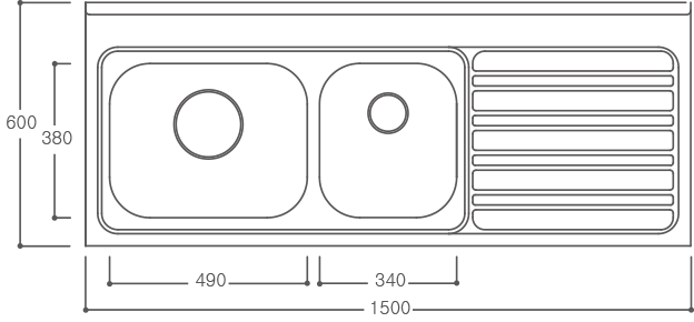 HLSD1500 Stainless Steel Korean Lay-on