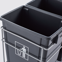 Soft-Close Waste Bin Double basket - 17 Liter each