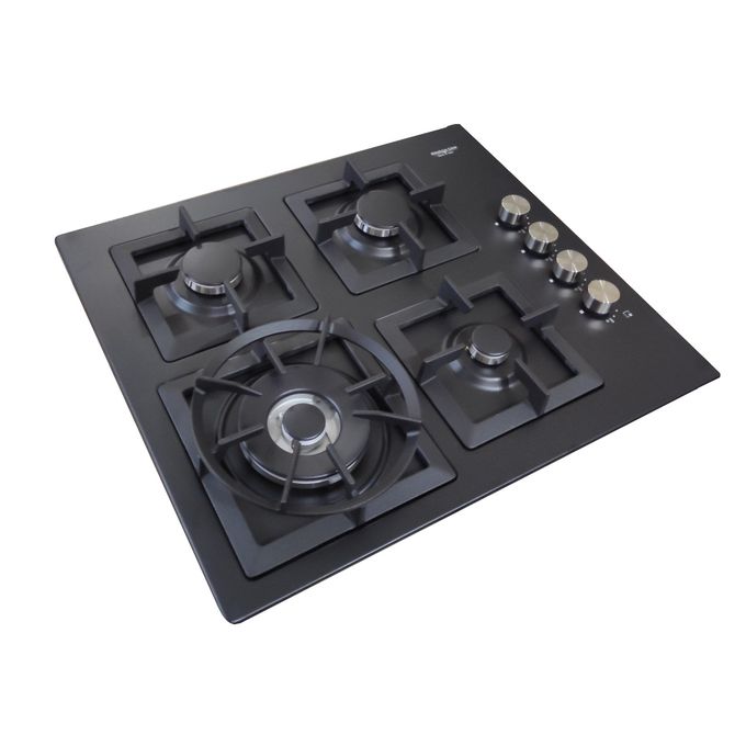 60 cm Jeweline Hob, 4 Gas Burners . Cast Iron Support - Side Knobs