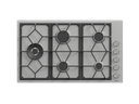 90 cm Basic, 5 Gas Burner, Heavy duty cast grille, Side Knobs