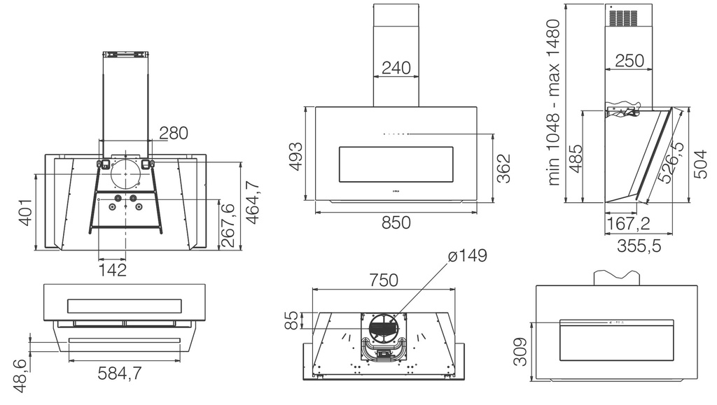 BLOOM Elica Vertical Hood