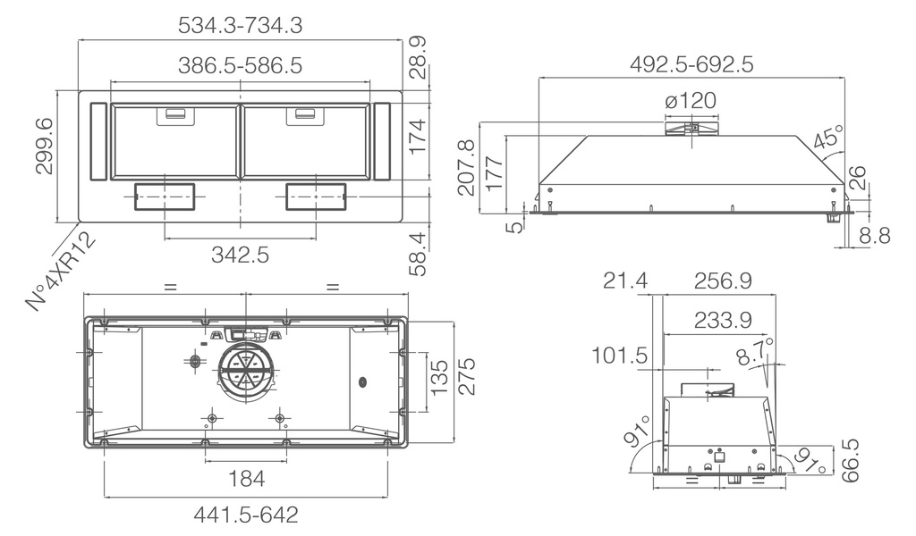 ERA S Elica Built-In Hood