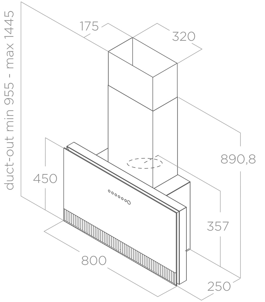 SUPER PLAT Elica Vertical Hood
