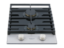 38 cm PRO Hob, 2 Gas Burners . Cast Iron Support - Front Knobs