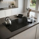 90 cm Vitroceramic Meneghetti Hob, 5 Elec Burners - Front touch control