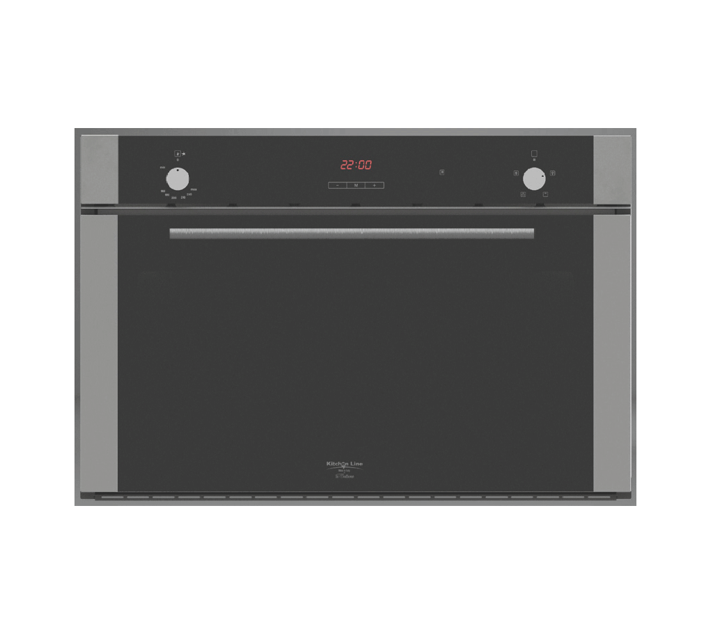 Gas Oven 90 cm with Electric Grill, 4 Cooking Functions, Side Frame (Triple Fan)