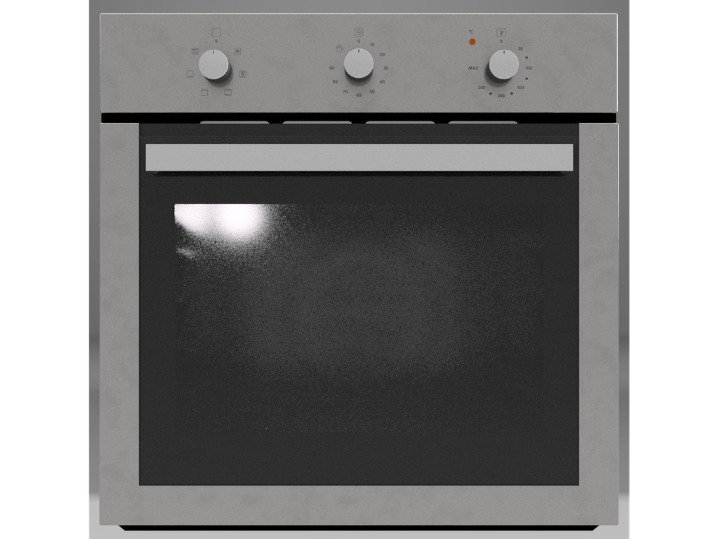 Electric Oven 60 cm, 6 Cooking Functions, U-Frame (w Cooking Fan)