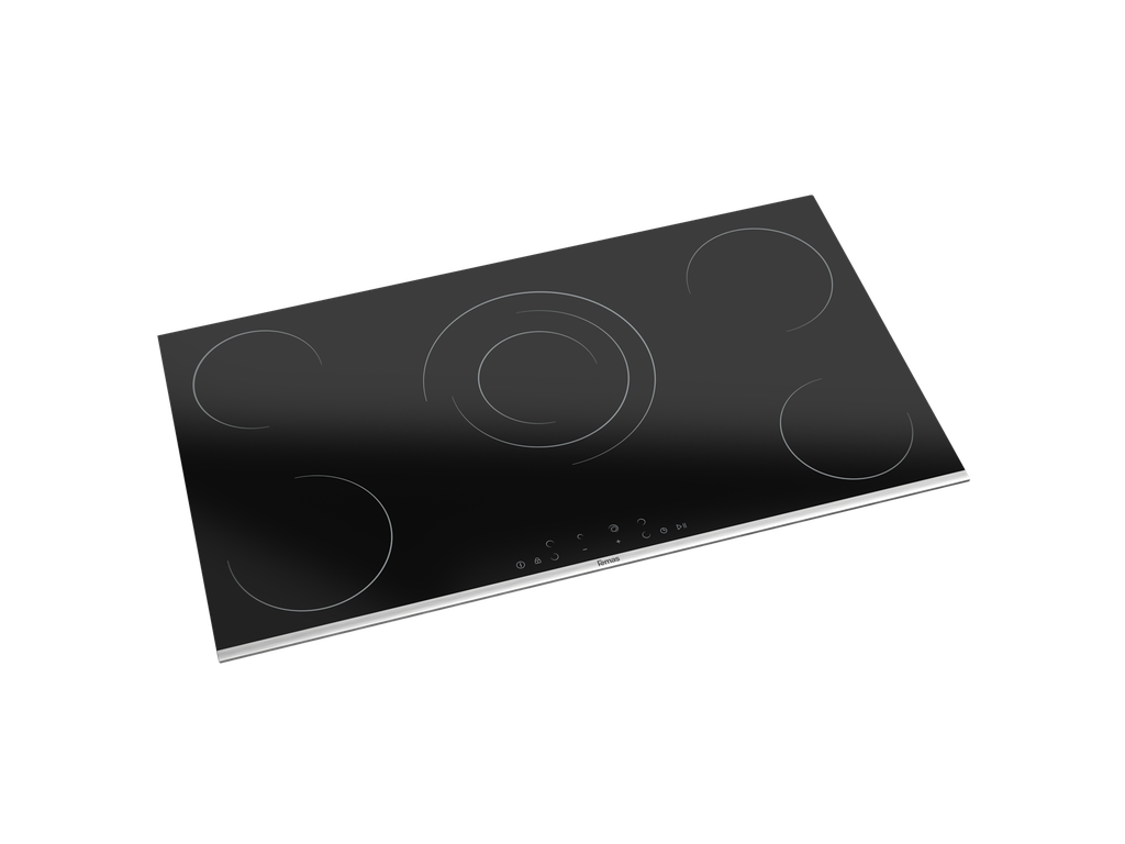 90 cm Vitroceramic MS293 Femas Hob, 5 Burners . Cast Iron Support - Front touch control
