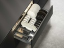 Aluminum & Glass Pull Out Multi Purpose Basket  Dish Drawer - Shearer 3.0
